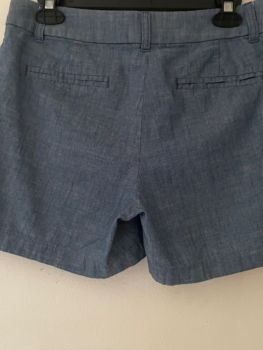 J.Crew 5” Classic Blue Chambray Cotton Shorts Side Pockets Size 6 - Picture 5 of 6